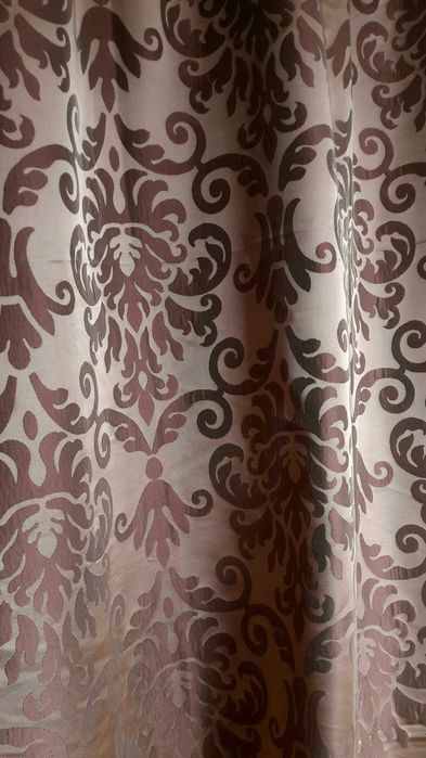 Zasłony eleganckie półpołysk półmat we wzorze