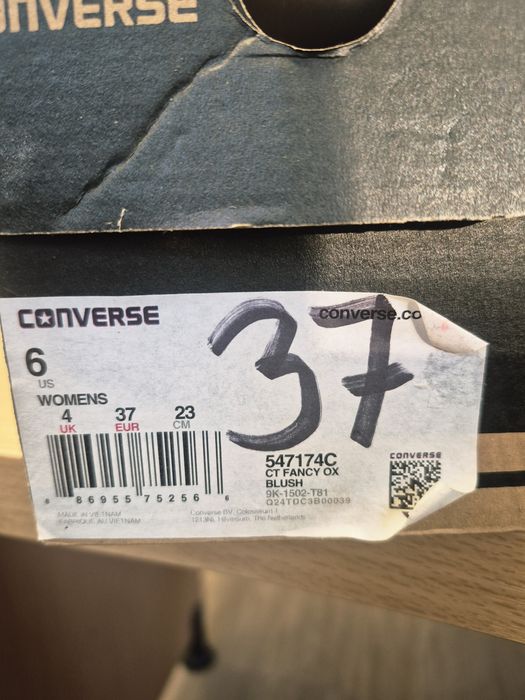 Nowe trampki converse damskie rozmiar 37 satynowy róż