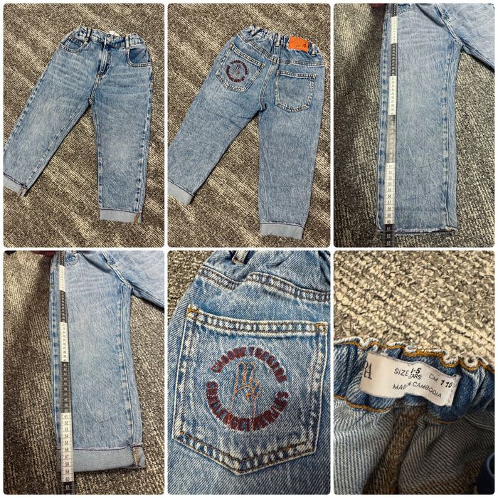 Джинси baggy Zara широкі прямі