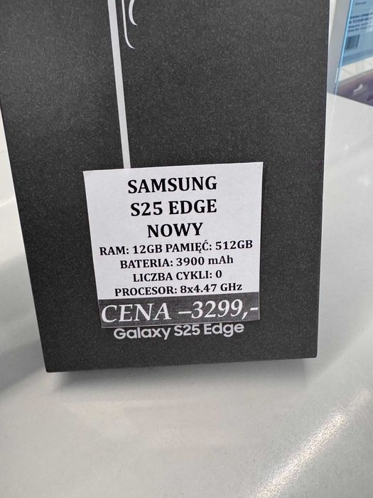 Samsung S25 EDGE 12/512GB NOWY Topcase Vivo *Raty 0%