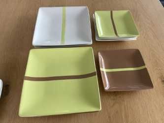 Conjunto de 8 pratos