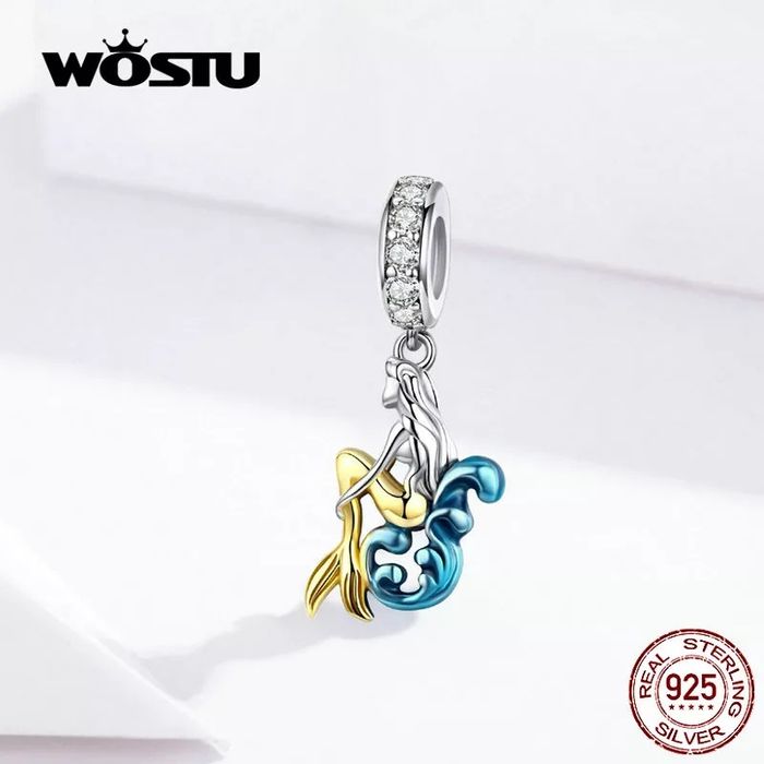 шарм бусина намистина Пандора русалонька срібло 925 Pandora