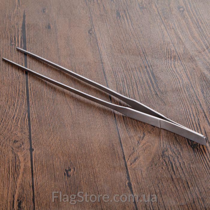 Акварумный пинцет-щипцы 48 см с прямым зубчатым концом для растений