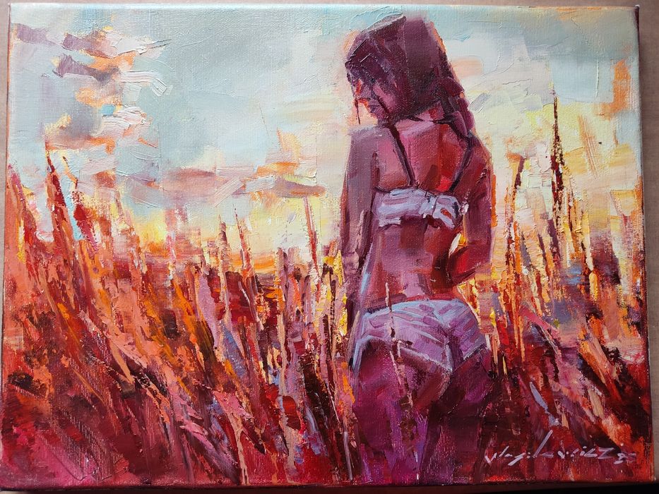 Obraz olejny, Aleksander Wasilewicz, 30/40, certyfikat