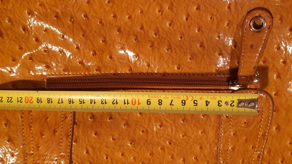 Torba lakierowany struś David Jones