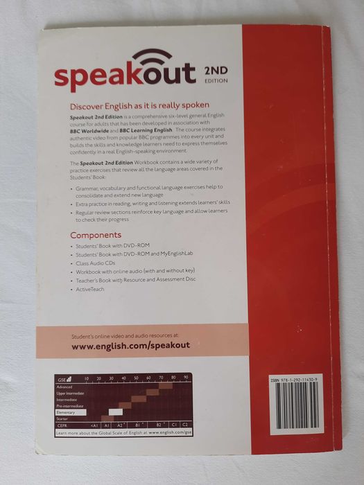 Speakout 2nd edition elementary workbook