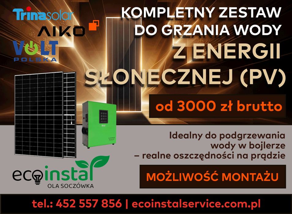 Zestaw do grzania wody .
