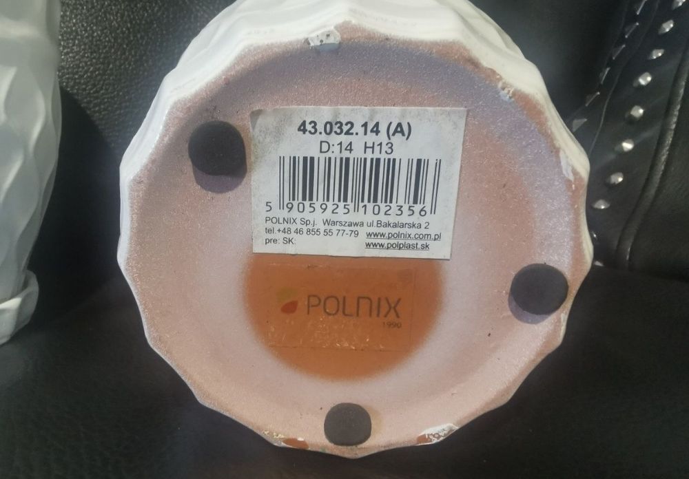 Doniczka 1szt polnix z podstawką doniczki