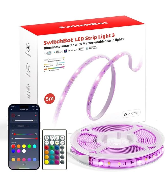 Taśma świetlna LED  RGB LED SwitchBot 3 5m