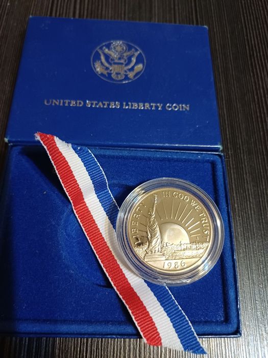 Moneta half dolar 1986