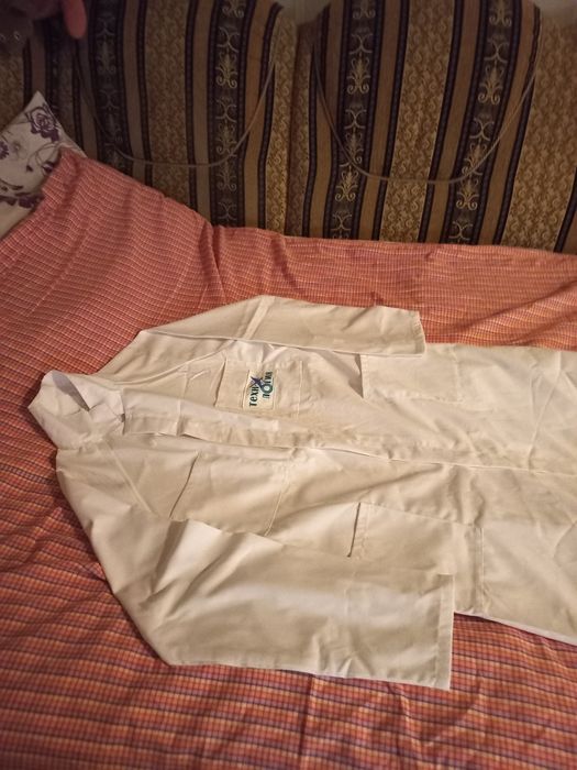 Халат новый мужской белый Технология на крупного Мужчину - Богатыря.