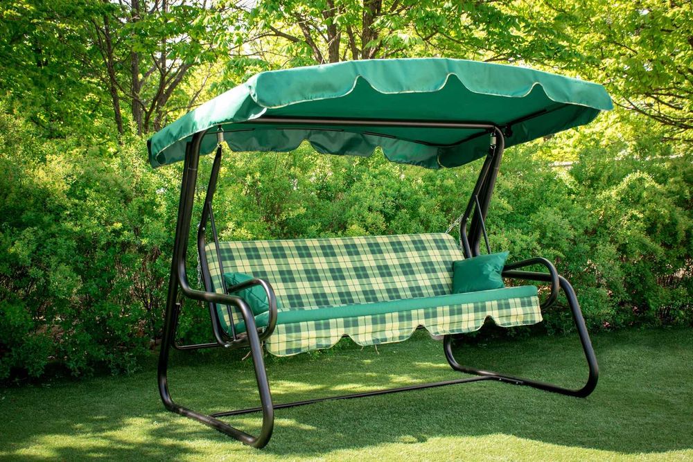 Акція! Качели Садовые- "Марсель". Металева Садова Гойдалка розкладна