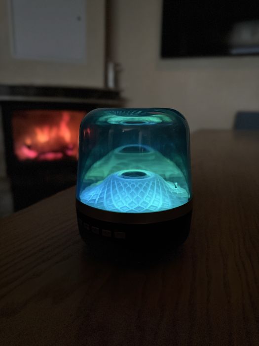 Bluetooth колонка Crystal RGB / портативна колонка / нічник / LED ламп