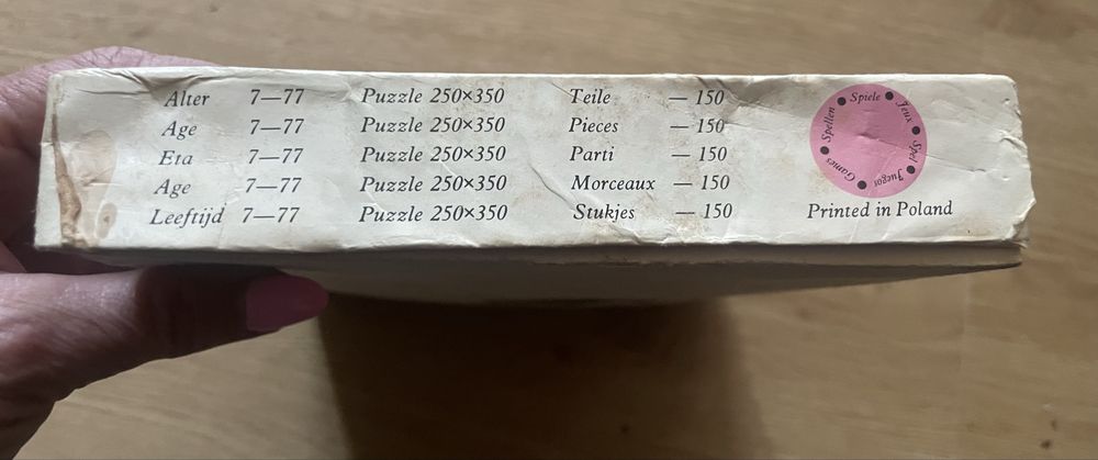 Stare kolekcjonerskie puzzle retro vintage prl niekompletne 150 el