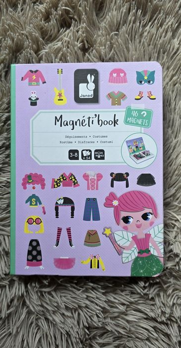 Janod Magnetic Book, magnetyczna układanka postaci, laleczki