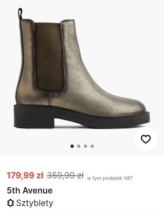 NOWE SKÓRZANE sztyblety botki r. 41 5th Avenue