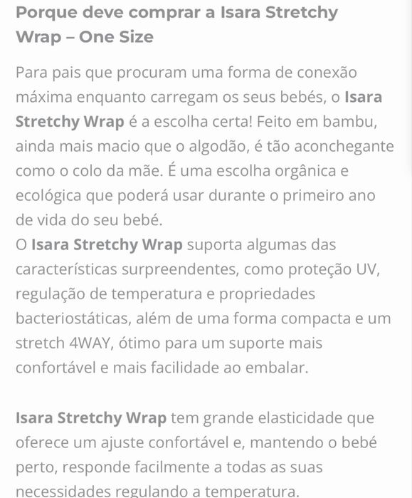 Marsupio - Isara Stretchy Wrap - Porta bebés