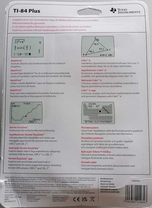 Calculador gráfica Texas TI-84 Plus