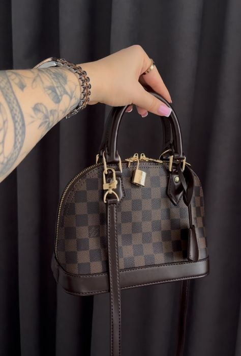 шкіряна сумка Louis Vuitton Alma Monogram Canvas, lv , луи витон