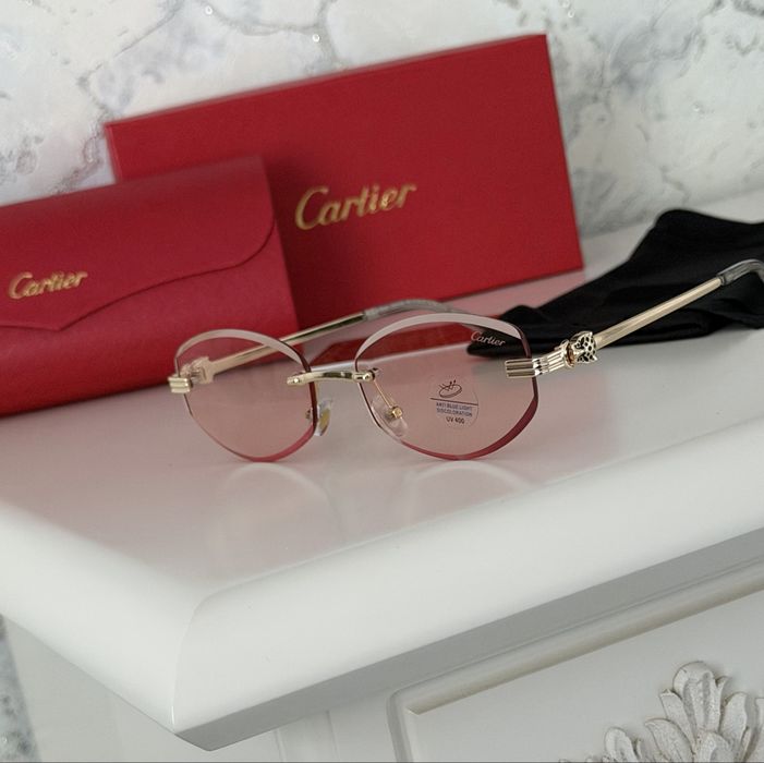 Солнцезащитные очки cartier антиблик полный комплект