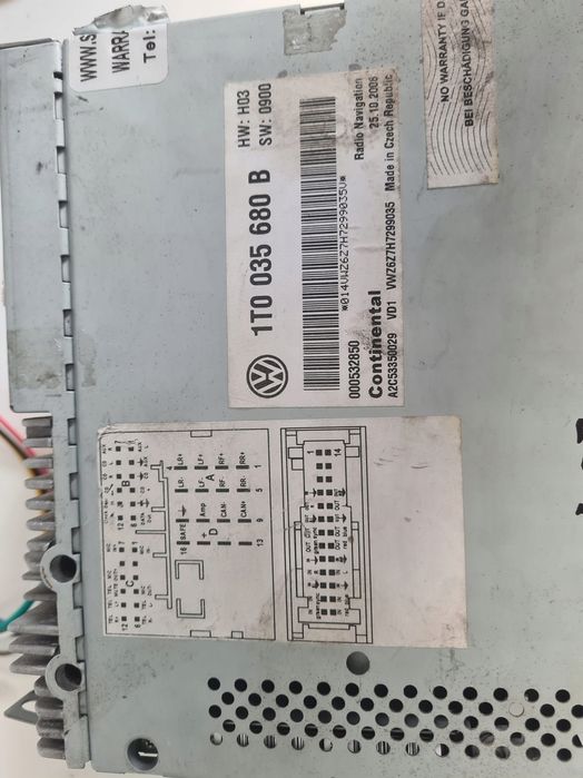 Radio nawigacja Rns510 vw golf v vi passat b6 b7 touran jetta t5 PL