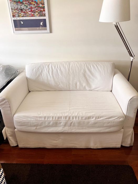 Sofá-cama em tecido IKEA