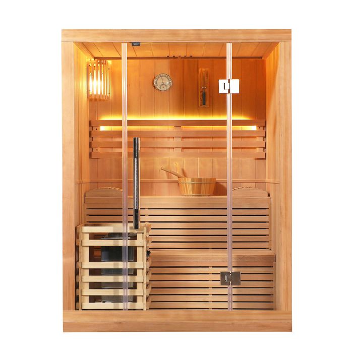 SAUNA FIŃSKA LUXOR L z Piecem 3,5KW 150x120x200cm