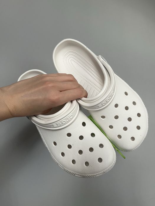 Крокси білі crocs classic 40 41 нові уцінка