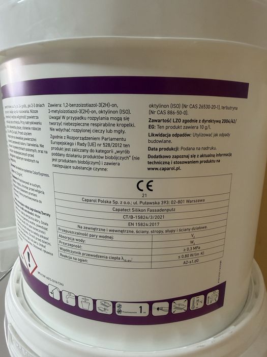 Caparol TYNK SILIKONOWY Capatect Fassadenputz K15 BIAŁY 25kg