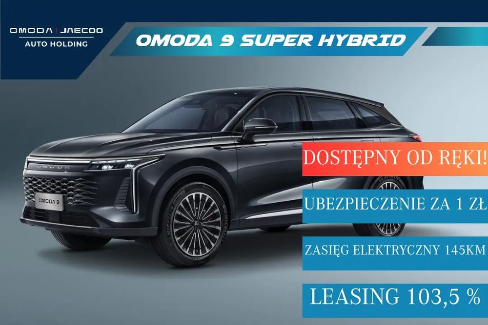 Omoda 9 Omoda 9 Super Hybrid 537 KM AWD, 145 KM Zasięgu
