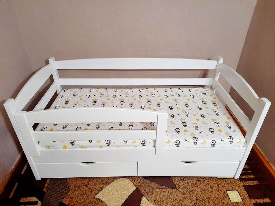 В наличии 10.03.2026 Детская кроватка с ольхи 160х80. Подростковая