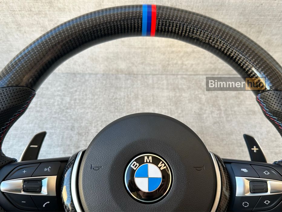 М руль карбон скошеный BMW e70 е60 е61 e90 e91 e92 e71 e89 e81 e82 e87