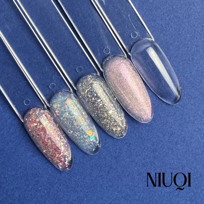 NIUQI Top GLITTER super Top hybrydowy nowy 5ml
