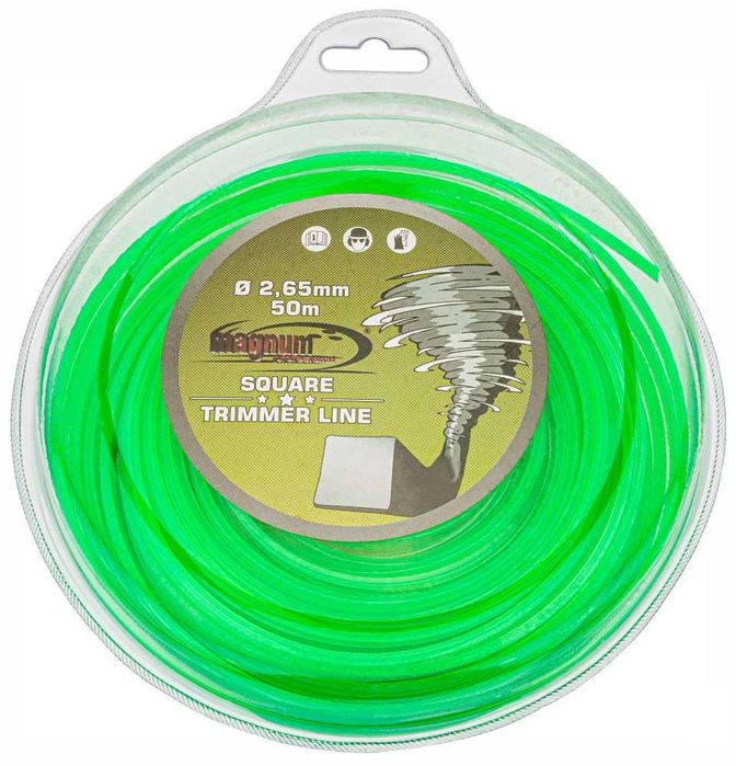 ŻYŁKA TNĄCA 2,65mm 50m 4kątna kwadratowa do kosy spalinowej