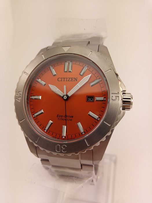 Титановые мужские часы Citizen Eco-Drive AW1840-50X, сапфир, РРЦ