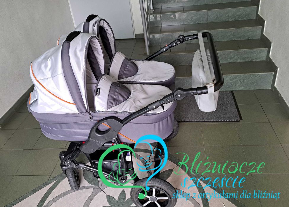 Wózek dla bliźniąt 2w1 KOMIS