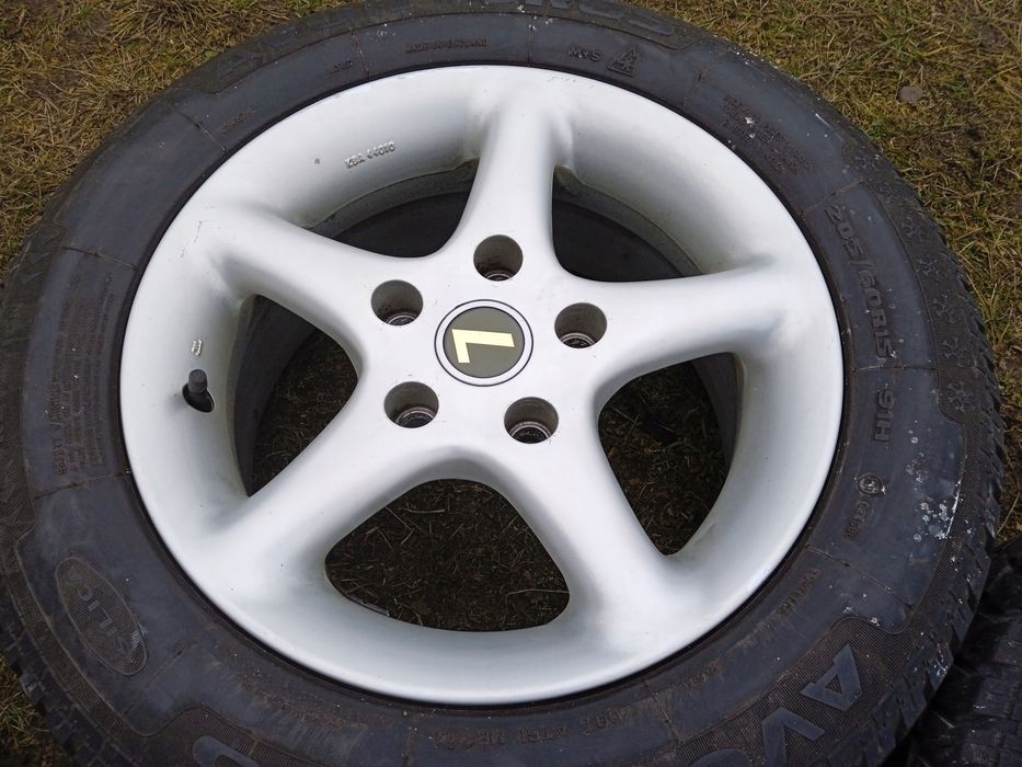 felgi aluminiowe 5x120 bmw 3 e36 e46 z3 e30 7x15 et38 opony zimowe