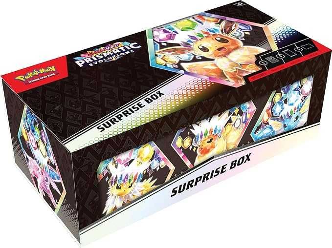 Pokemon TCG Scarlet & Violet Prismatic Evolutions Factory Sealed Surprise Box - English