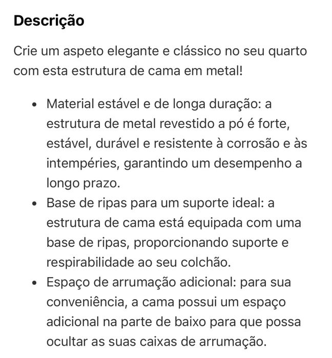 Cama com colchão  PREMIUM