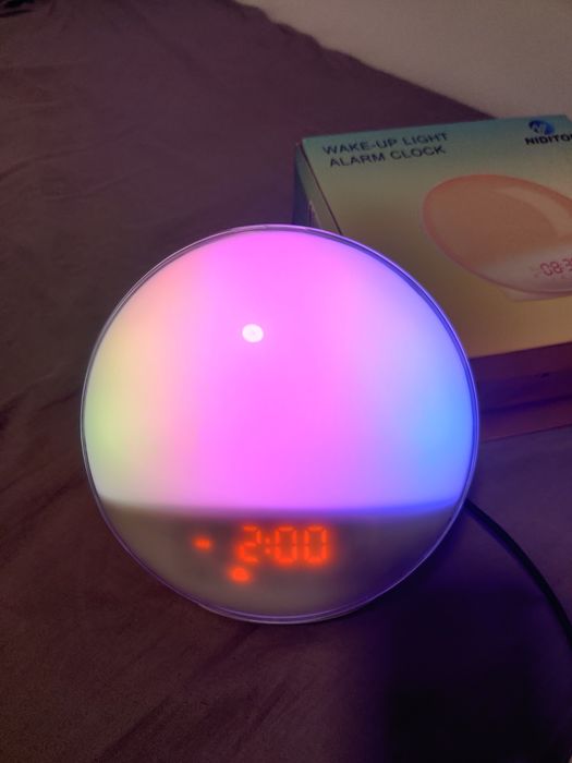 Relógio despertador candeeiro novo