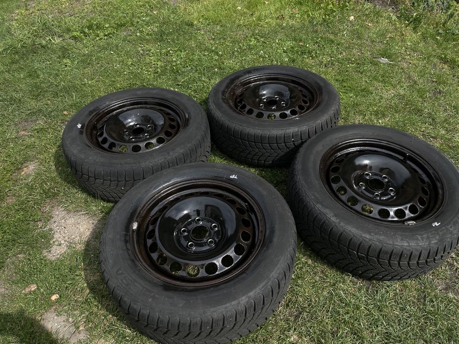 Koła 16” 5x112 – felgi stalowe + opony całoroczne Lassa Multiways 215/60 R16 XL