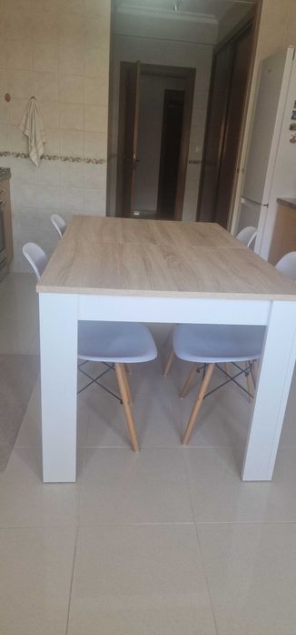 Conjunto de Mesa extensível de cozinha