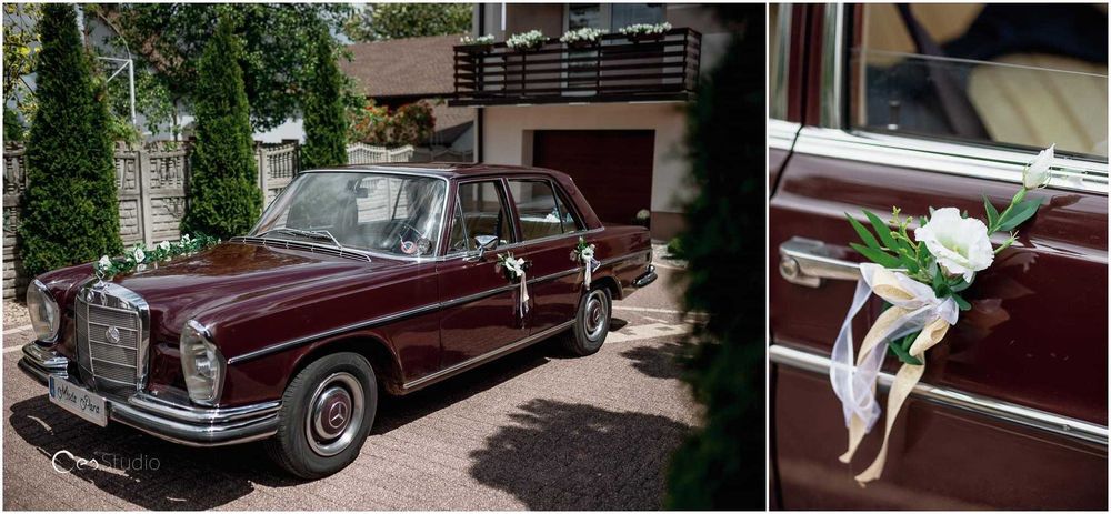 Samochód auto do ślubu Mercedes W108