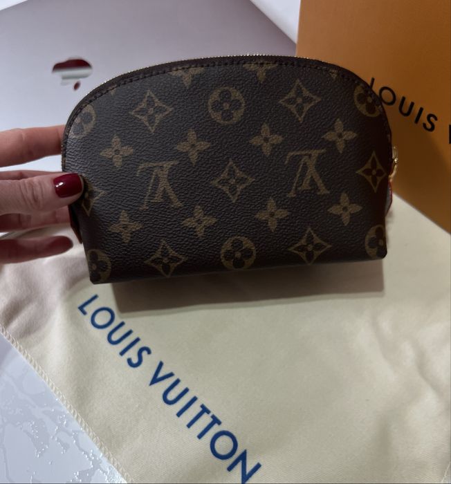 Косметичка вишни LV Louis Vuitton Murakami Pouch PM чип NFC