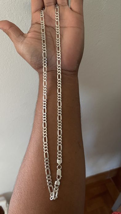 Cordao de prata 3x1 top