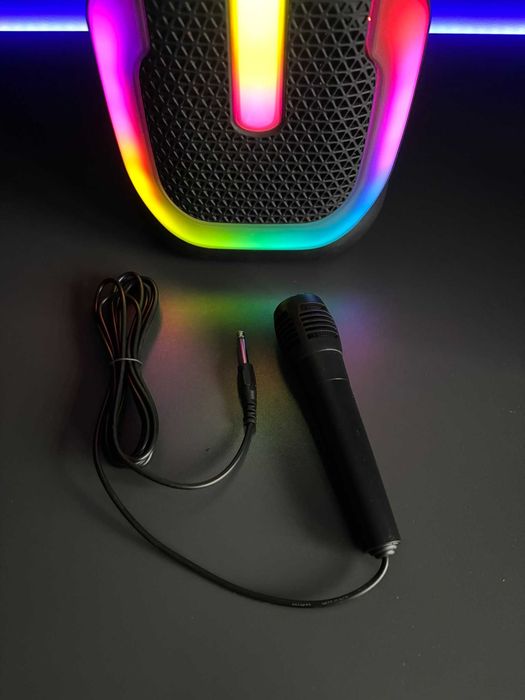 Głośnik Bluetooth KK-675 Kolumna LED z mikrofonem do karaoke