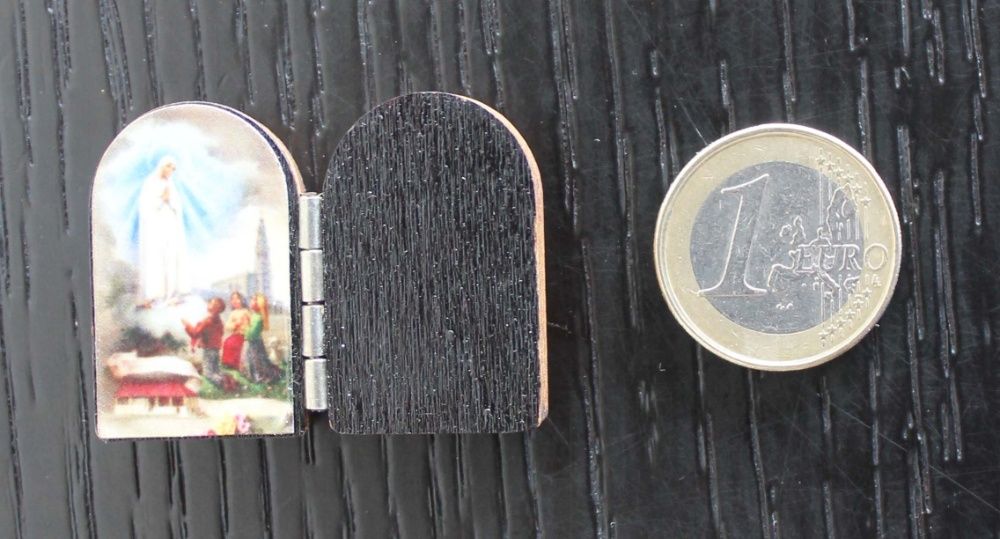 Mini-oratório em madeira / recordação de Fátima