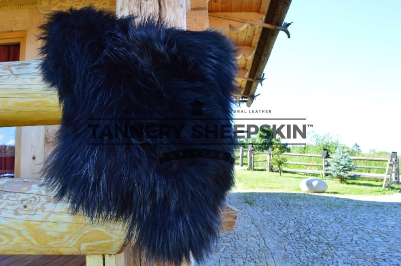 Skóra Owcza Island Czarna Bryza 111-130 cm Rozjaśniony Czarny