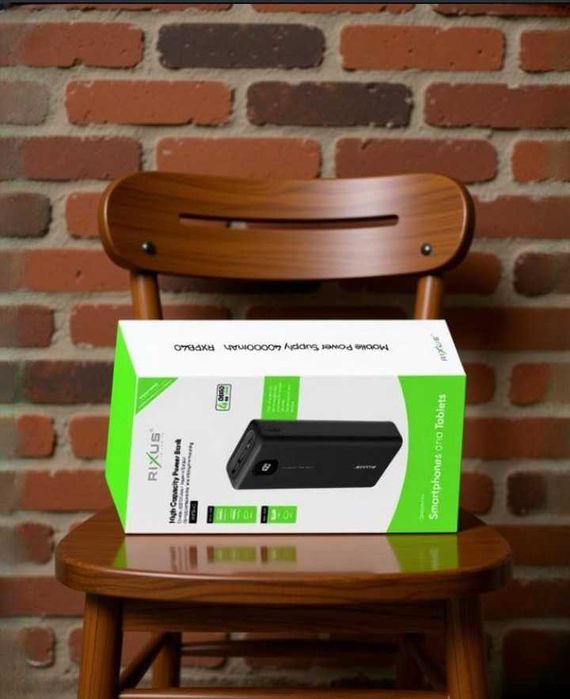 Павербанк, павербанк rixus, зарядна станція 40000