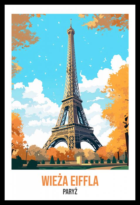 Plakat 30x45cm Wieża Eiffla